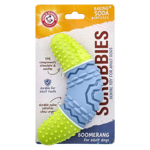 <img alt="Arm & Hammer, Scrubbies, Dental Toy For Adult Dogs, Boomerang, 1 Toy" title="Arm & Hammer, Scrubbies, Dental Toy For Adult Dogs, Boomerang, 1 Toy,742797035772"