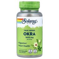 <img alt="Solaray, True Herbs, Okra, 100 VegCaps (400 mg per Capsule)" title="Solaray, True Herbs, Okra, 100 VegCaps (400 mg per Capsule),076280238877"