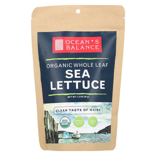 <img alt="Oceans Balance, Organic Whole Leaf Sea Lettuce, 1.5 oz (42 g)" title="Oceans Balance, Organic Whole Leaf Sea Lettuce, 1.5 oz (42 g),854654008390"