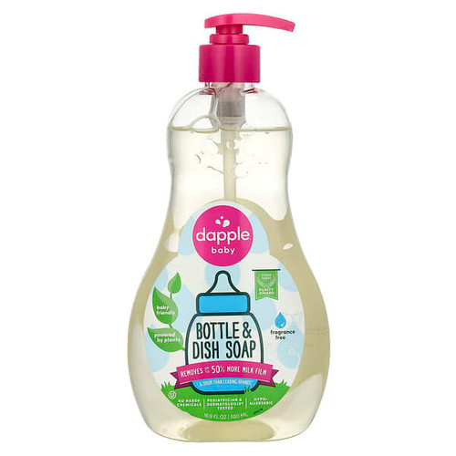 <img alt="Dapple Baby, Bottle & Dish Soap, Fragrance Free, 16.9 fl oz (500 ml)" title="Dapple Baby, Bottle & Dish Soap, Fragrance Free, 16.9 fl oz (500 ml),892245001252"