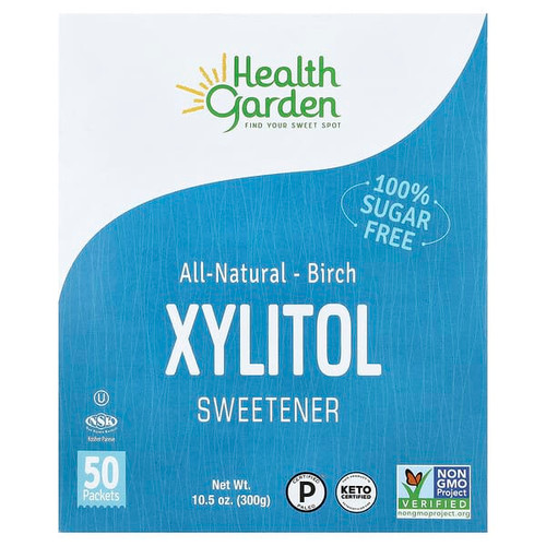 <img alt="Health Garden, All Natural Birch Xylitol Sweetener, 50 Packets, 0.21 oz (6 g) Each" title="Health Garden, All Natural Birch Xylitol Sweetener, 50 Packets, 0.21 oz (6 g) Each,857722006076"