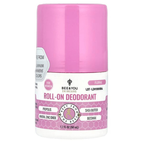 <img alt="Bee & You, Roll-On Deodorant, For Women, Floral, 1.7 fl oz (50 ml)" title="Bee & You, Roll-On Deodorant, For Women, Floral, 1.7 fl oz (50 ml),190853001733"