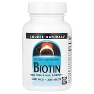 <img alt="Source Naturals, Biotin, 5,000 mcg , 200 Tablets" title="Source Naturals, Biotin, 5,000 mcg , 200 Tablets,021078026921"