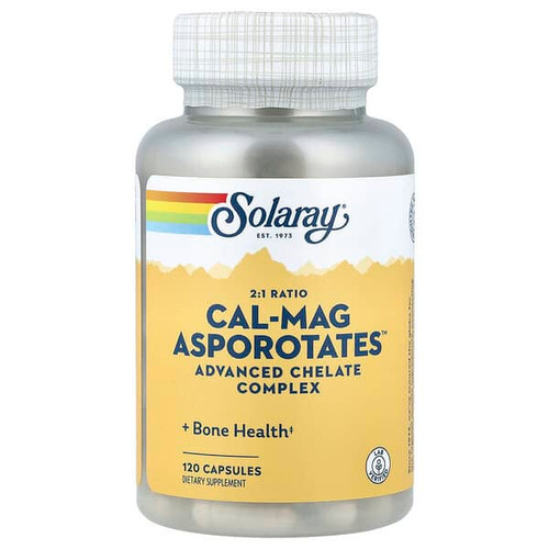 <img alt="Solaray, Cal-Mag Asporotates, Advanced Chelate Complex, 120 Capsules" title="Solaray, Cal-Mag Asporotates, Advanced Chelate Complex, 120 Capsules,076280045215"