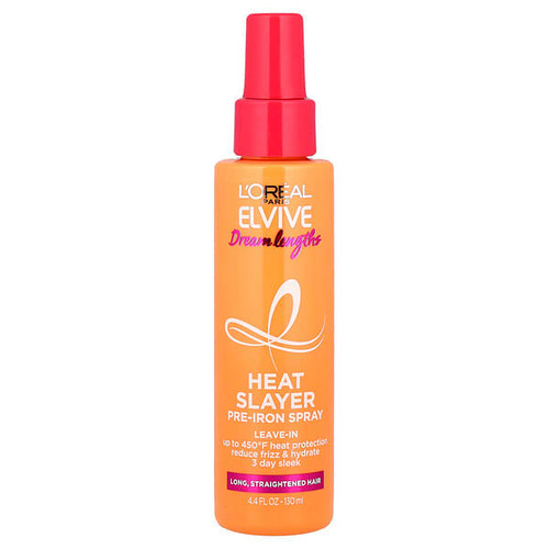 <img alt="LOreal, Elvive, Dream Lengths, Heat Slayer, Pre-Iron Spray, Long, Straightened Hair, 4.4 fl oz (130 ml)" title="LOreal, Elvive, Dream Lengths, Heat Slayer, Pre-Iron Spray, Long, Straightened Hair, 4.4 fl oz (130 ml),071249629024"