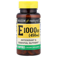 <img alt="Mason Natural, Vitamin E, 450 mg (1,000 IU), 50 Softgels" title="Mason Natural, Vitamin E, 450 mg (1,000 IU), 50 Softgels,311845050496"
