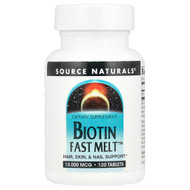 <img alt="Source Naturals, Biotin Fast Melt, 10,000 mcg, 120 Tablets" title="Source Naturals, Biotin Fast Melt, 10,000 mcg, 120 Tablets,021078027676"
