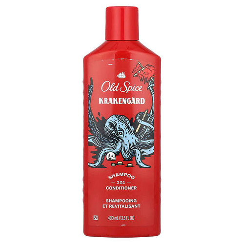 <img alt="Old Spice, 2 in 1 Shampoo & Conditioner, Krakengard, 13.5 fl oz (400 ml)" title="Old Spice, 2 in 1 Shampoo & Conditioner, Krakengard, 13.5 fl oz (400 ml),012044046043"