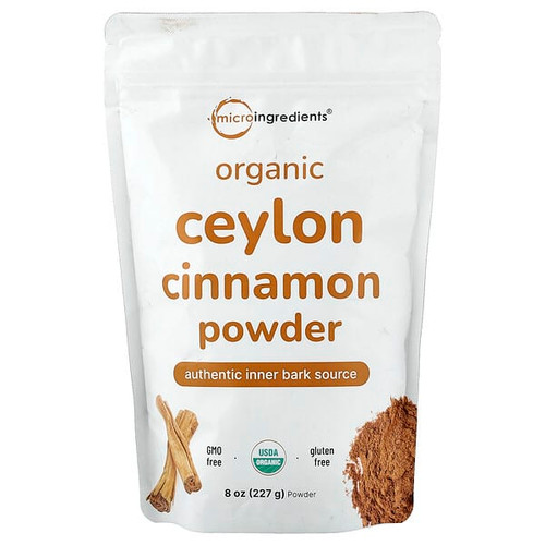 <img alt="Micro Ingredients, Organic Ceylon Cinnamon Powder, 8 oz (227 g)" title="Micro Ingredients, Organic Ceylon Cinnamon Powder, 8 oz (227 g),850074438724"