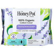 <img alt="The Honey Pot Company, Organic Calming Herbal Infusion, Pads with Wings, Super, 16 Count" title="The Honey Pot Company, Organic Calming Herbal Infusion, Pads with Wings, Super, 16 Count,810132230455"
