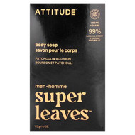 <img alt="ATTITUDE, Super Leaves, Body Bar Soap, For Men, Patchouli & Bourbon, 4 oz (113 g)" title="ATTITUDE, Super Leaves, Body Bar Soap, For Men, Patchouli & Bourbon, 4 oz (113 g),626232117332"