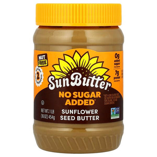 <img alt="SunButter, Sunflower Seed Butter, No Sugar Added, 16 oz (454 g)" title="SunButter, Sunflower Seed Butter, No Sugar Added, 16 oz (454 g),737539193582"