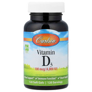 <img alt="Carlson, Vitamin D3, 100 mcg (4,000 IU), 120 Soft Gels" title="Carlson, Vitamin D3, 100 mcg (4,000 IU), 120 Soft Gels,088395014314"
