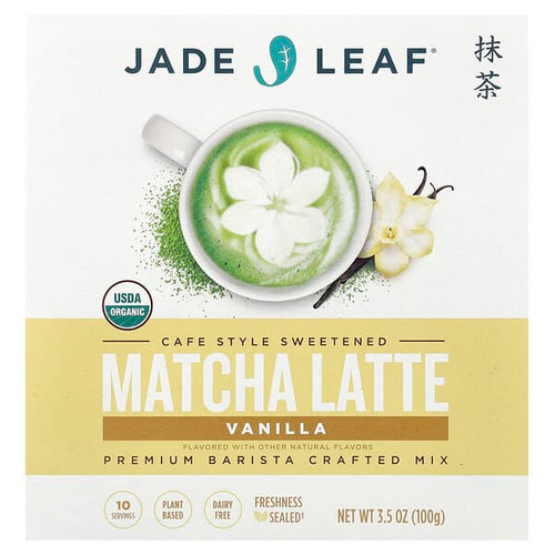<img alt="Jade Leaf Matcha, Matcha Latte, Vanilla , 3.5 oz (100 g)" title="Jade Leaf Matcha, Matcha Latte, Vanilla , 3.5 oz (100 g),850013549962"