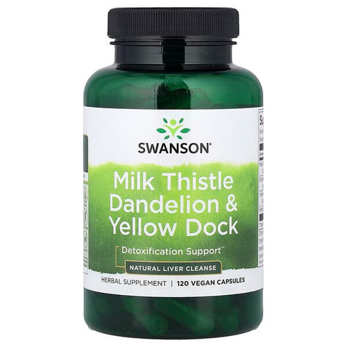 <img alt="Swanson Vitamins, Milk Thistle Dandelion & Yellow Dock, 120 Vegan Capsules" title="Swanson Vitamins, Milk Thistle Dandelion & Yellow Dock, 120 Vegan Capsules,087614117072"