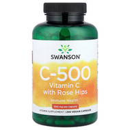 <img alt="Swanson Vitamins, C-500, Vitamin C With Rose Hips, 250 Vegan Capsules" title="Swanson Vitamins, C-500, Vitamin C With Rose Hips, 250 Vegan Capsules,087614011028"