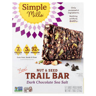 <img alt="Simple Mills, Nut & Seed Trail Bar, Dark Chocolate Sea Salt, 5 Bars, 1.58 oz (45 g) Each" title="Simple Mills, Nut & Seed Trail Bar, Dark Chocolate Sea Salt, 5 Bars, 1.58 oz (45 g) Each,810021672755"
