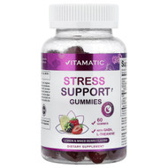 <img alt="Vitamatic, Stress Support Gummies, Lemon & Mixed Berry, 60 Gummies" title="Vitamatic, Stress Support Gummies, Lemon & Mixed Berry, 60 Gummies,810078476665"