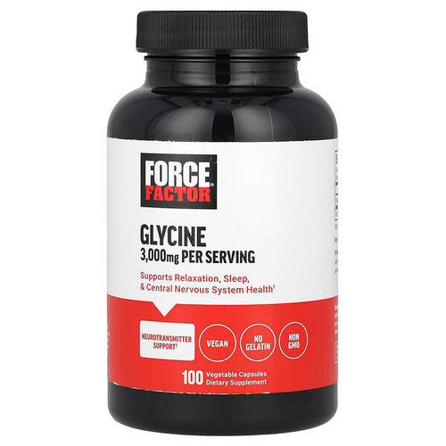 <img alt="Force Factor, Glycine, 100 Vegetable Capsules (1,000 mg per Capsule)" title="Force Factor, Glycine, 100 Vegetable Capsules (1,000 mg per Capsule),810126661838"