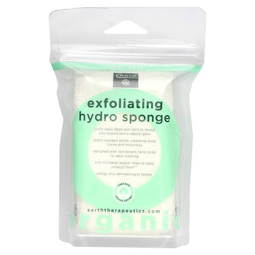 <img alt="Earth Therapeutics, Exfoliating Hydro Sponge, Rectangular, 1 Sponge" title="Earth Therapeutics, Exfoliating Hydro Sponge, Rectangular, 1 Sponge,073377713118"
