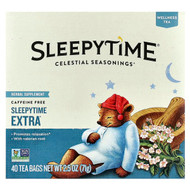 <img alt="Celestial Seasonings, Wellness Tea, Sleepytime Extra, Caffeine Free, 40 Tea Bags, 2.5 oz (71 g)" title="Celestial Seasonings, Wellness Tea, Sleepytime Extra, Caffeine Free, 40 Tea Bags, 2.5 oz (71 g),070734538681"