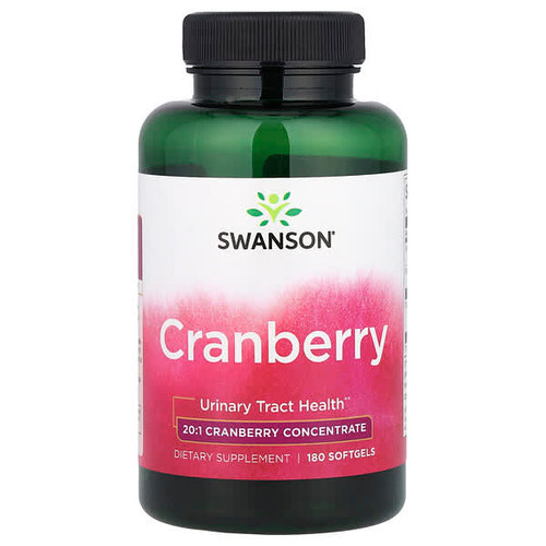 <img alt="Swanson Vitamins, Cranberry, 180 Softgels" title="Swanson Vitamins, Cranberry, 180 Softgels,087614017860"