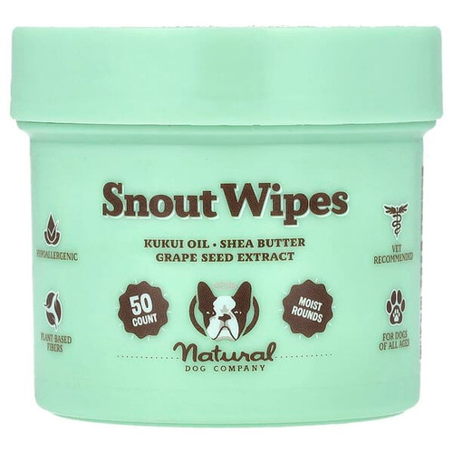 <img alt="Natural Dog Company, Snout Wipes, 50 Count" title="Natural Dog Company, Snout Wipes, 50 Count,741099002079"