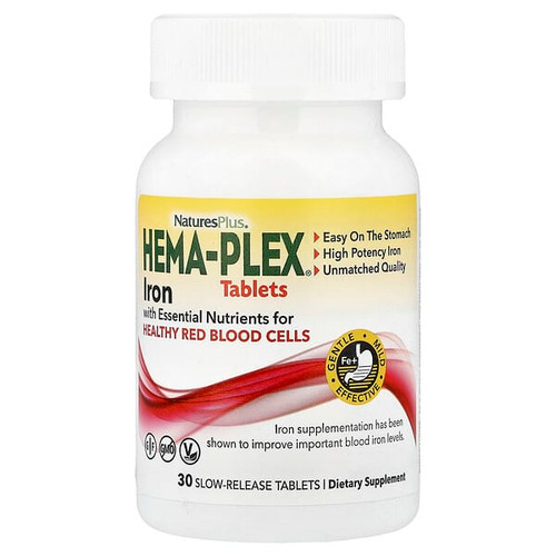 <img alt="NaturesPlus, Hema-Plex, Iron with Essential Nutrients for Healthy Red Blood Cells, 30 Slow Release Tablets" title="NaturesPlus, Hema-Plex, Iron with Essential Nutrients for Healthy Red Blood Cells, 30 Slow Release Tablets,097467037601"