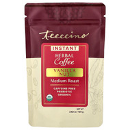 <img alt="Teeccino, Instant Herbal Coffee, Vanilla Nut, Medium Roast, Caffeine Free, 3.53 oz (100 g)" title="Teeccino, Instant Herbal Coffee, Vanilla Nut, Medium Roast, Caffeine Free, 3.53 oz (100 g),795239300099"