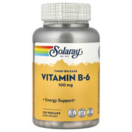 <img alt="Solaray, Vitamin B-6, Timed Release, 100 mg, 120 VegCaps" title="Solaray, Vitamin B-6, Timed Release, 100 mg, 120 VegCaps,076280127430"