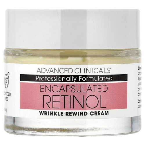 <img alt="Advanced Clinicals, Encapsulated Retinol, Wrinkle Rewind Cream, 2.5 fl oz (74 ml)" title="Advanced Clinicals, Encapsulated Retinol, Wrinkle Rewind Cream, 2.5 fl oz (74 ml),810400035386"