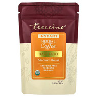 <img alt="Teeccino, Instant Herbal Coffee, Hazelnut, Medium Roast, Caffeine Free, 3.53 oz (100 g)" title="Teeccino, Instant Herbal Coffee, Hazelnut, Medium Roast, Caffeine Free, 3.53 oz (100 g),795239300105"