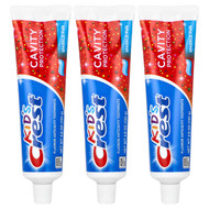 <img alt="Crest, Kids, Cavity Protection, Fluoride Anticavity Toothpaste, Sparkle Fun, 3 Pack, 4.6 oz (130 g) Each" title="Crest, Kids, Cavity Protection, Fluoride Anticavity Toothpaste, Sparkle Fun, 3 Pack, 4.6 oz (130 g) Each,037000770671"
