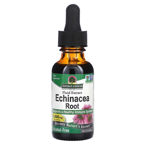 <img alt="Natures Answer, Echinacea Root, Fluid Extract, Alcohol-Free, 1,000 mg, 1 fl oz (30 ml)" title="Natures Answer, Echinacea Root, Fluid Extract, Alcohol-Free, 1,000 mg, 1 fl oz (30 ml),083000006128"