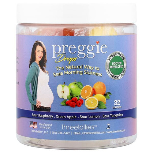 <img alt="Preggie, Drops, Assorted, 32 Lozenges" title="Preggie, Drops, Assorted, 32 Lozenges,695342444034"