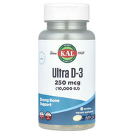 <img alt="KAL, Ultra D-3, 250 mcg (10,000 IU), 90 Softgels" title="KAL, Ultra D-3, 250 mcg (10,000 IU), 90 Softgels,021245782872"