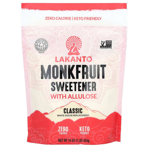<img alt="Lakanto, Monkfruit Sweetener with Allulose, Classic, 16 oz (454 g)" title="Lakanto, Monkfruit Sweetener with Allulose, Classic, 16 oz (454 g),843076003793"