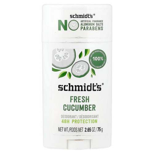 <img alt="Schmidts, Deodorant, Fresh Cucumber, 2.65 oz (75 g)" title="Schmidts, Deodorant, Fresh Cucumber, 2.65 oz (75 g),022400009025"