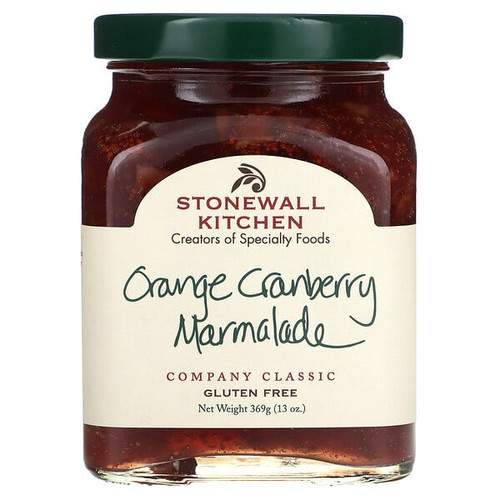 <img alt="Stonewall Kitchen, Orange Cranberry Marmalade, 13 oz (369 g)" title="Stonewall Kitchen, Orange Cranberry Marmalade, 13 oz (369 g),711381003411"