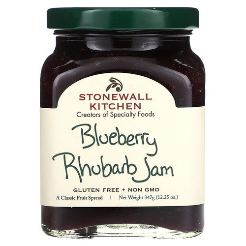 <img alt="Stonewall Kitchen, Blueberry Rhubarb Jam, 12.25 oz (347 g)" title="Stonewall Kitchen, Blueberry Rhubarb Jam, 12.25 oz (347 g),711381323564"