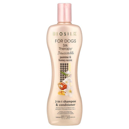 <img alt="Biosilk, Silk Therapy, 2-In-1 Shampoo & Conditioner, For Dogs, Jasmine & Honey, 12 fl oz (355 ml)" title="Biosilk, Silk Therapy, 2-In-1 Shampoo & Conditioner, For Dogs, Jasmine & Honey, 12 fl oz (355 ml),742797076669"