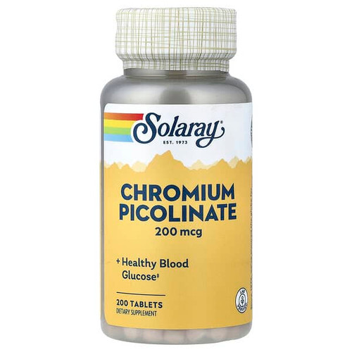 <img alt="Solaray, Chromium Picolinate, 200 mcg, 200 Tablets" title="Solaray, Chromium Picolinate, 200 mcg, 200 Tablets,076280458916"