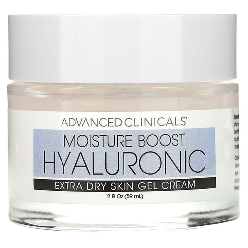 <img alt="Advanced Clinicals, Moisture Boost Hyaluronic, Extra Dry Skin Gel Cream , 2 fl. oz. (59 ml)" title="Advanced Clinicals, Moisture Boost Hyaluronic, Extra Dry Skin Gel Cream , 2 fl. oz. (59 ml),810400035409"