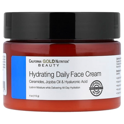 <img alt="California Gold Nutrition, Beauty, Hydrating Daily Face Cream, 4 oz (113 g)" title="California Gold Nutrition, Beauty, Hydrating Daily Face Cream, 4 oz (113 g),898220100132"