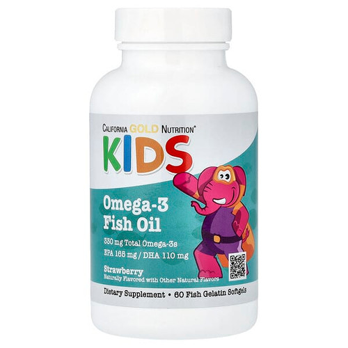 <img alt="California Gold Nutrition, Kids Omega-3 Fish Oil, Natural Strawberry, 60 Fish Gelatin Softgels" title="California Gold Nutrition, Kids Omega-3 Fish Oil, Natural Strawberry, 60 Fish Gelatin Softgels,898220022700"
