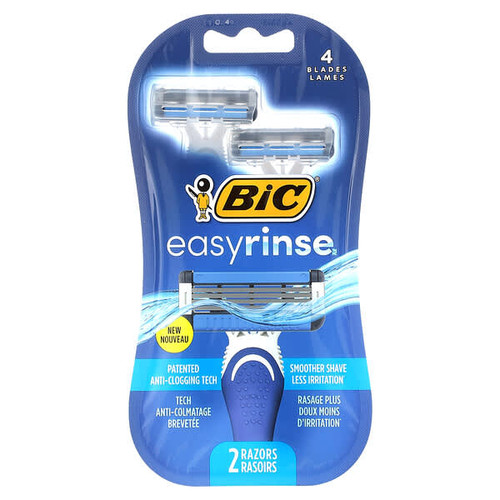<img alt="BIC, EasyRinse, Mens Disposable Razors, 2 Razors" title="BIC, EasyRinse, Mens Disposable Razors, 2 Razors,070330749054"