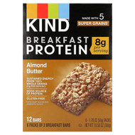 <img alt="KIND Bars, Breakfast Protein Bars, Almond Butter, 6 Packs, 1.76 oz (50 g) Each" title="KIND Bars, Breakfast Protein Bars, Almond Butter, 6 Packs, 1.76 oz (50 g) Each,602652419294"