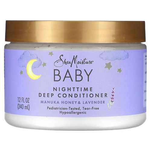 <img alt="SheaMoisture, Baby, Nighttime Deep Conditioner, Manuka Honey & Lavender, 12 fl oz (340 ml)" title="SheaMoisture, Baby, Nighttime Deep Conditioner, Manuka Honey & Lavender, 12 fl oz (340 ml),764302020332"