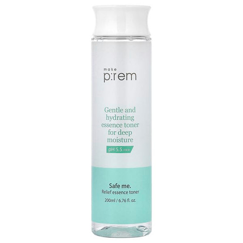 <img alt="make p-rem, Safe Me, Relief Essence Toner, 6.76 fl oz (200 ml)" title="make p-rem, Safe Me, Relief Essence Toner, 6.76 fl oz (200 ml),8809495684915"