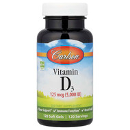 <img alt="Carlson, Vitamin D3, 125 mg (5,000 IU), 120 Soft Gels" title="Carlson, Vitamin D3, 125 mg (5,000 IU), 120 Soft Gels,088395141102"